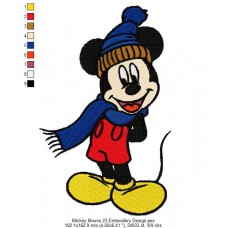 Mickey Mouse 23 Embroidery Design